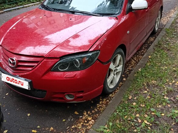 2004 Mazda 3 I (BK), красный, 150000 рублей - вид 1