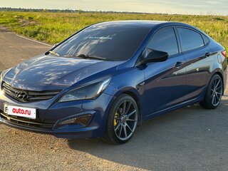 2015 Hyundai Solaris I Рестайлинг, синий, 1050000 рублей, вид 1