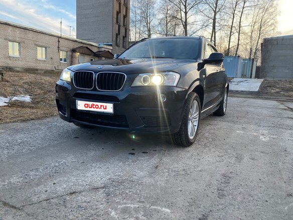 2012 BMW X3 20d xDrive II (F25), синий, 2200000 рублей - вид 1