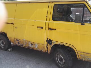 1989 Volkswagen Transporter T3, жёлтый, 75000 рублей, вид 4