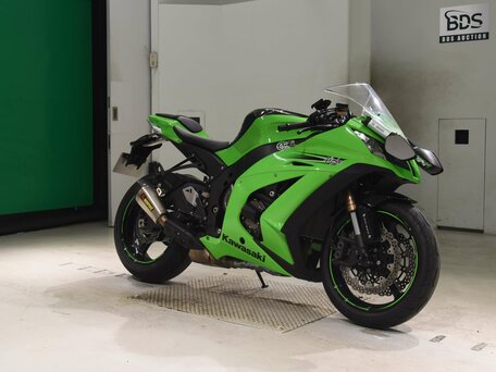 2013 Kawasaki ZX-10R Ninja, зелёный, 1100000 рублей, вид 4