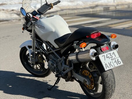 2001 Ducati Monster 400, белый, 250000 рублей, вид 2