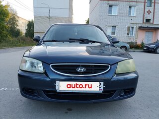 2008 Hyundai Accent ТагАЗ II, синий, 299999 рублей, вид 4