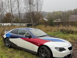 2005 BMW 6 серии 630i II (E63/E64), чёрный, 1200000 рублей, вид 4