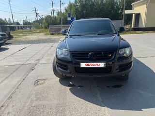 2008 Volkswagen Touareg I Рестайлинг, чёрный, 1000000 рублей, вид 2