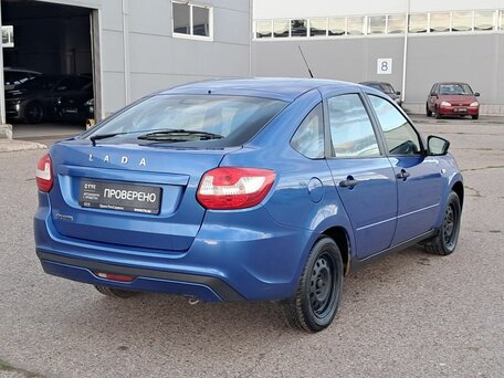 2018 Lada (ВАЗ) Granta I Рестайлинг, синий, 350000 рублей, вид 5