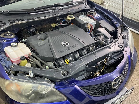 2004 Mazda 3 I (BK), синий, 380000 рублей - вид 6