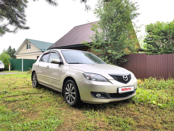 2007 Mazda 3 I (BK) Рестайлинг, бежевый - вид 2