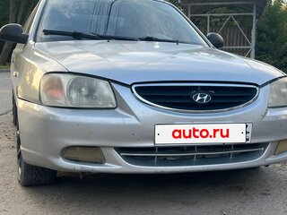 2003 Hyundai Accent II, серебристый, 270000 рублей, вид 3