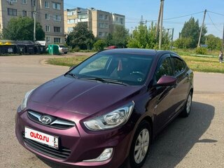 2011 Hyundai Solaris I, фиолетовый, 650000 рублей, вид 1