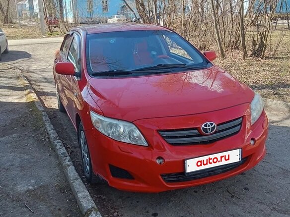 2008 Toyota Corolla X (E140, E150), красный, 450000 рублей