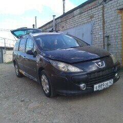 2007 Peugeot 307 I Рестайлинг, чёрный, 218000 рублей, вид 2