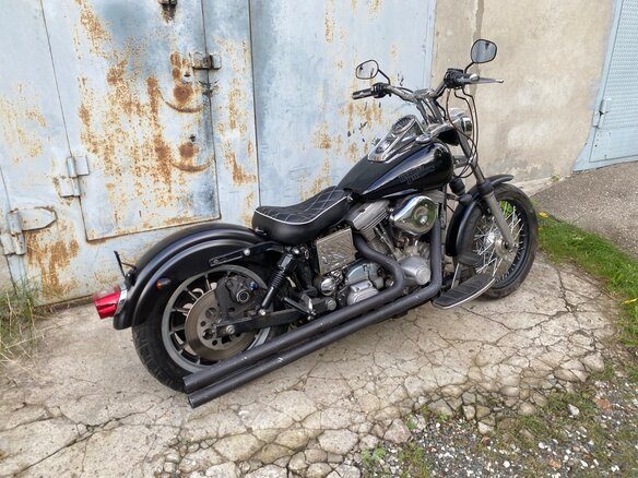 1997 Harley-Davidson Dyna Super Glide, чёрный, 600000 рублей - вид 6
