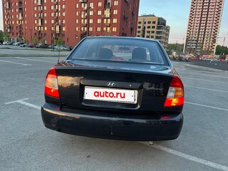 2008 Hyundai Accent ТагАЗ II, чёрный, 220000 рублей, вид 5