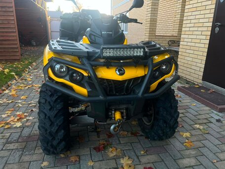 2012 BRP Can-Am Outlander MAX 500, жёлтый, 850000 рублей, вид 5