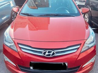 2016 Hyundai Solaris I Рестайлинг, красный, 976406 рублей, вид 1