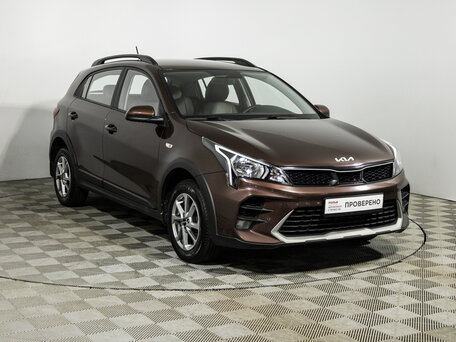 2021 Kia Rio X IV Рестайлинг, коричневый, 1559777 рублей, вид 3