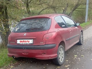 2004 Peugeot 206, красный, 150000 рублей, вид 4