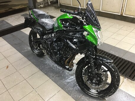 2015 Kawasaki ER-6N, зелёный, 650000 рублей, вид 1
