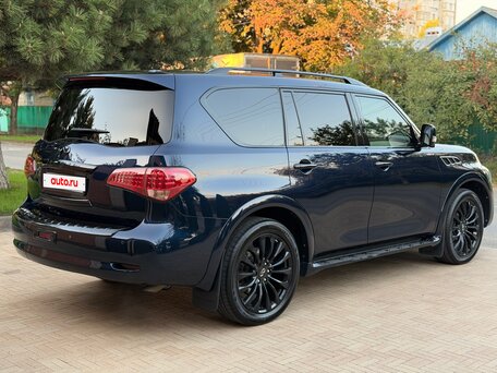 2016 Infiniti QX80 I Рестайлинг, синий, 2750000 рублей, вид 5