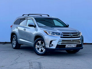 2017 Toyota Highlander III (XU50) Рестайлинг, серебристый, 3190000 рублей, вид 3
