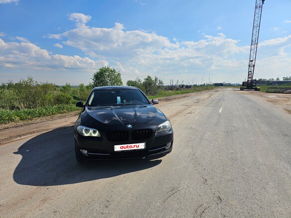 2012 BMW 5 серии 528i xDrive VI (F10/F11/F07), чёрный, 1750000 рублей