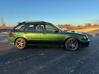 2002 Subaru Impreza WRX II, зелёный, 850000 рублей, вид 4