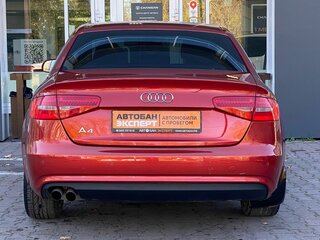 2012 Audi A4 IV (B8) Рестайлинг, красный, 1059000 рублей, вид 4