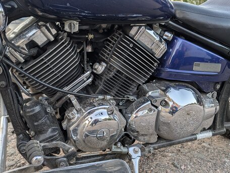 2004 Yamaha XVS650 Drag Star, синий, 469000 рублей, вид 4