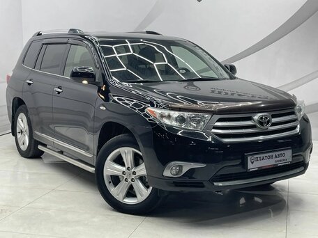 2011 Toyota Highlander II (XU40) Рестайлинг, чёрный, 1819000 рублей, вид 3