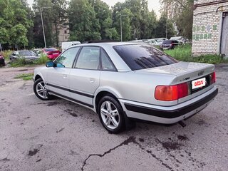 1991 Audi 100 IV (C4), серебристый, 350000 рублей, вид 4