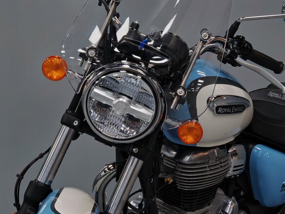 2025 Royal Enfield Meteor, голубой - вид 5
