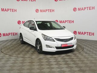 2016 Hyundai Solaris I Рестайлинг, белый, 814000 рублей, вид 3