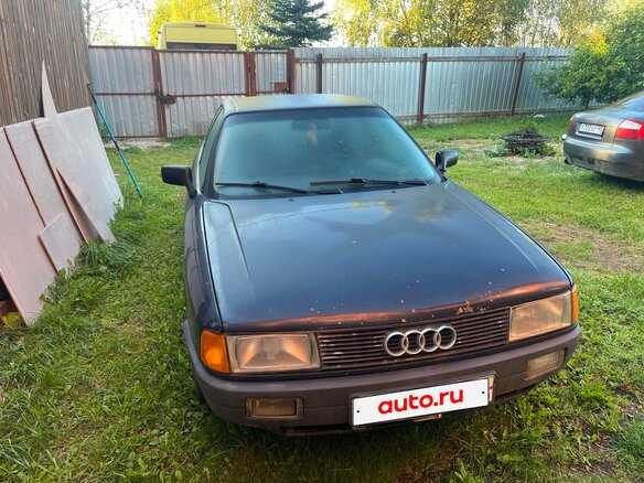 1989 Audi 80 IV (B3), синий, 100000 рублей