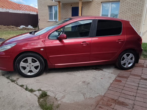 2007 Peugeot 307 I Рестайлинг, красный, 450000 рублей - вид 10