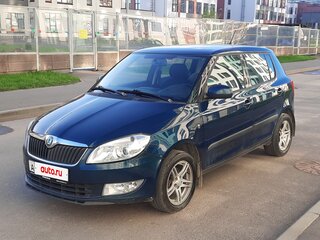 2011 Skoda Fabia II Рестайлинг, синий, 535000 рублей, вид 4