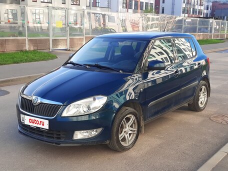 2011 Skoda Fabia II Рестайлинг, синий, 535000 рублей, вид 4