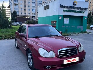 2004 Hyundai Sonata IV (EF) Рестайлинг, красный, 265000 рублей, вид 2