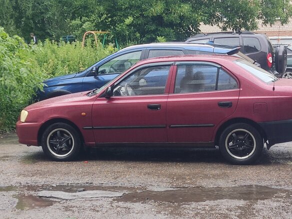 2006 Hyundai Accent ТагАЗ II, красный, 220000 рублей - вид 5