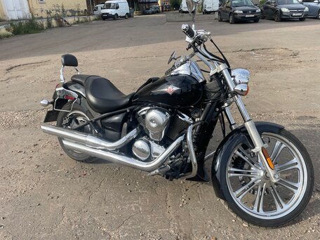 2009 Kawasaki VN900 Vulcan, синий, 580000 рублей, вид 3