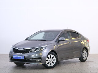 2015 Kia Rio III Рестайлинг, серый, 949000 рублей, вид 3