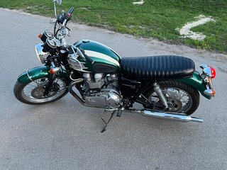2007 Triumph Bonneville T100, зелёный, 550000 рублей, вид 3