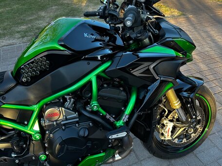 2021 Kawasaki Z H2, зелёный, 1900000 рублей, вид 2