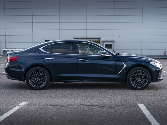 2018 Genesis G70 I, синий - вид 3