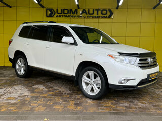 2013 Toyota Highlander II (XU40) Рестайлинг, белый, 1699000 рублей, вид 3