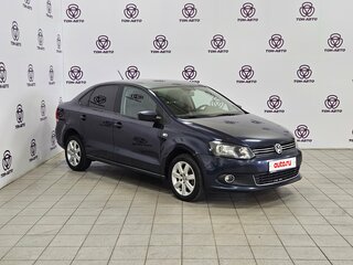 2013 Volkswagen Polo V, синий, 534000 рублей, вид 3