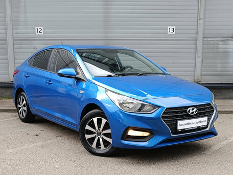 2018 Hyundai Solaris II, синий, 1169000 рублей, вид 3