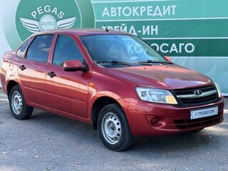 2012 Lada (ВАЗ) Granta I, красный, 299000 рублей, вид 2