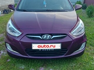 2013 Hyundai Solaris I, фиолетовый, 699000 рублей, вид 4