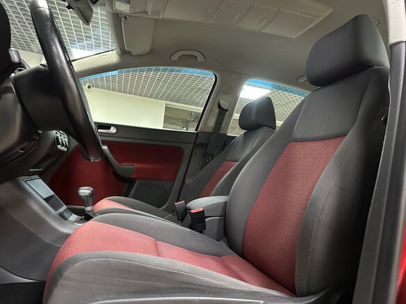 2007 Volkswagen Golf Plus I, красный, 585000 рублей - вид 9